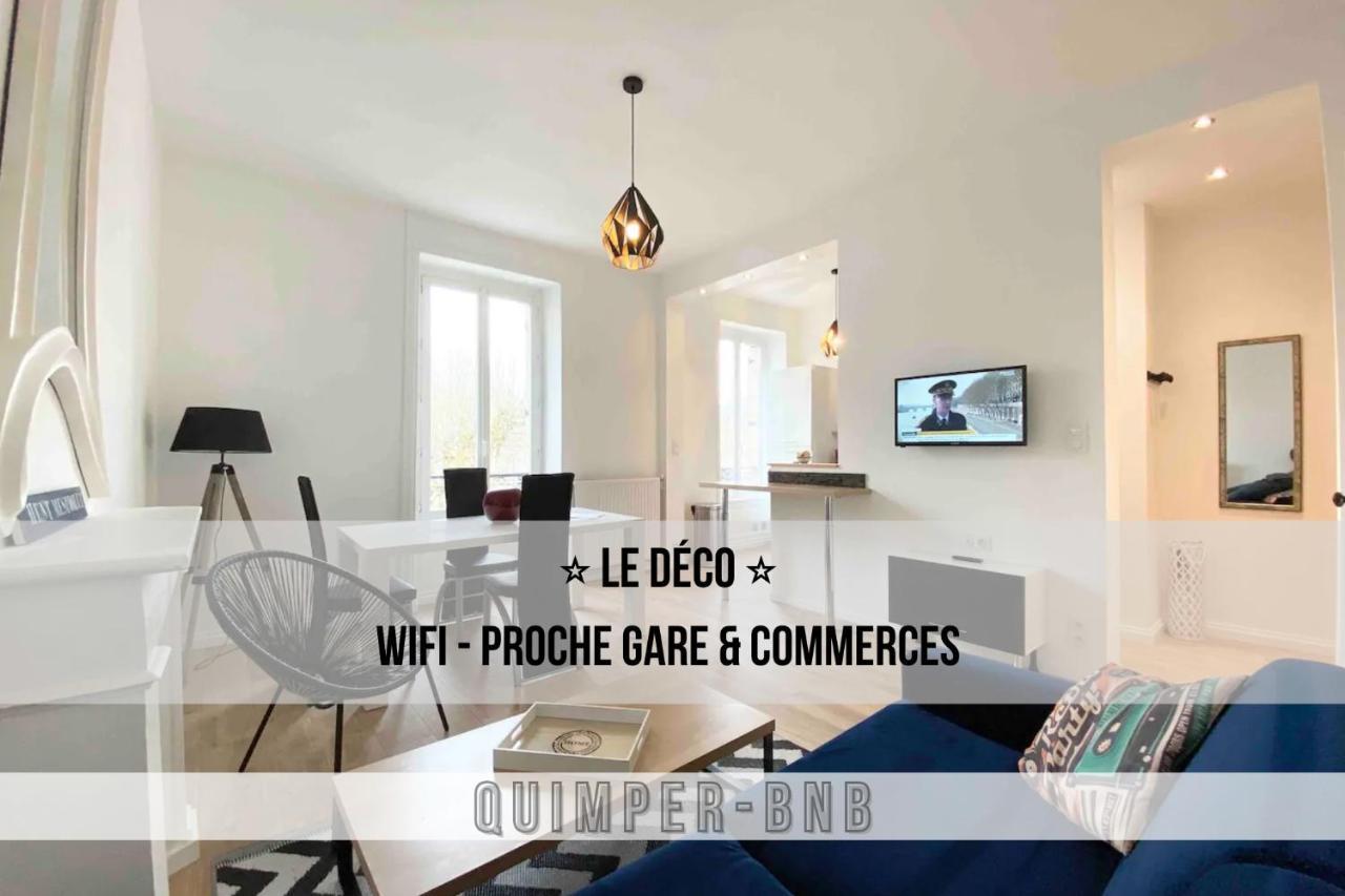 Le Deco - Confort - Wifi - Luminosite - Entre Gare Et Centre Quimper Exterior photo